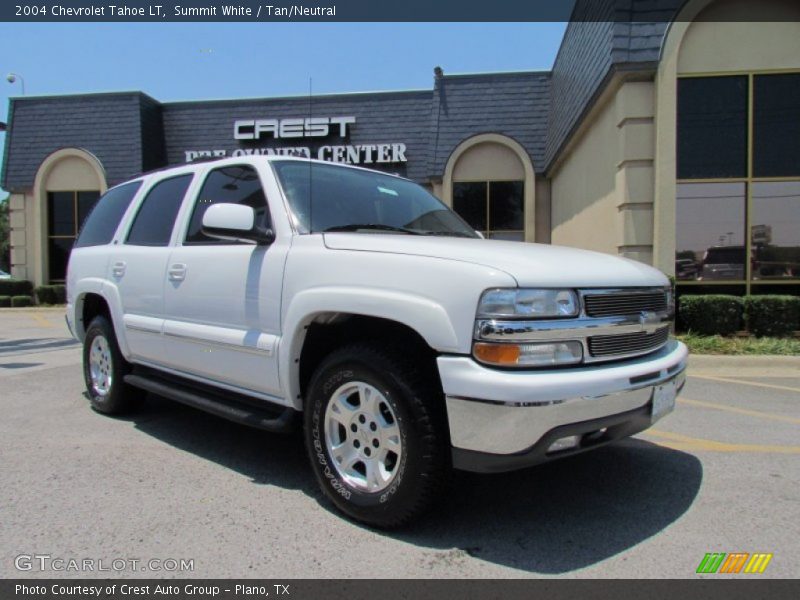 Summit White / Tan/Neutral 2004 Chevrolet Tahoe LT