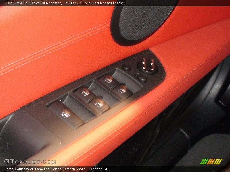 Jet Black / Coral Red Kansas Leather 2009 BMW Z4 sDrive30i Roadster