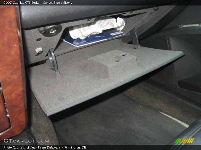 Sunset Blue / Ebony 2007 Cadillac CTS Sedan