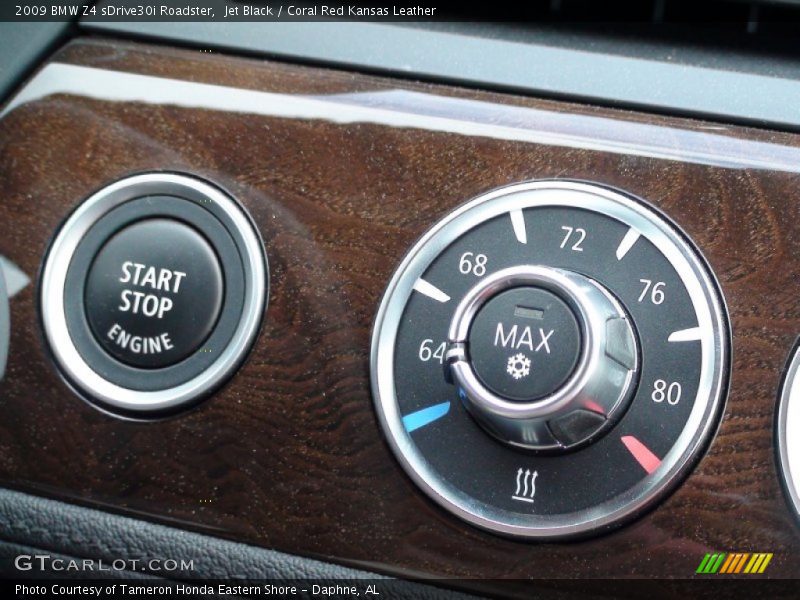 Controls of 2009 Z4 sDrive30i Roadster