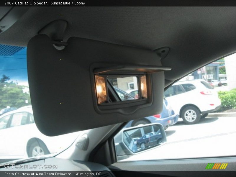 Sunset Blue / Ebony 2007 Cadillac CTS Sedan