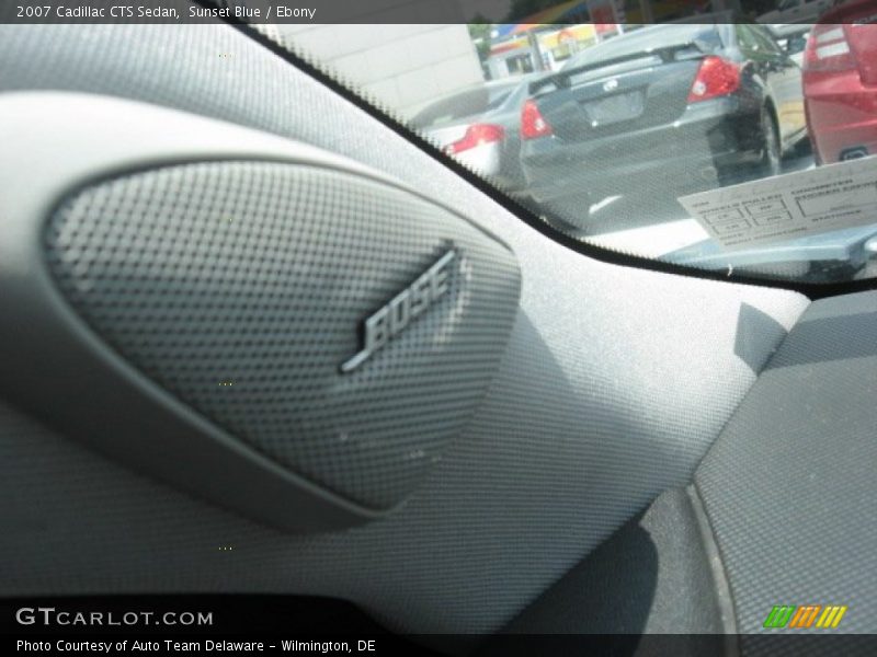 Sunset Blue / Ebony 2007 Cadillac CTS Sedan