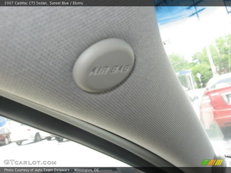 Sunset Blue / Ebony 2007 Cadillac CTS Sedan