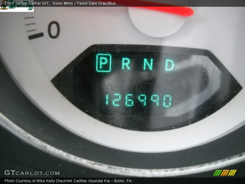 Stone White / Pastel Slate Gray/Blue 2007 Dodge Caliber SXT