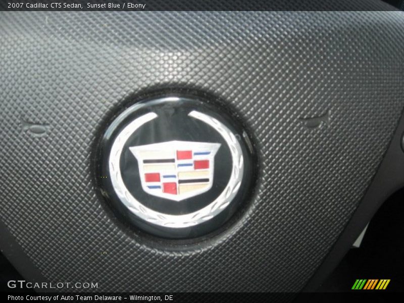 Sunset Blue / Ebony 2007 Cadillac CTS Sedan