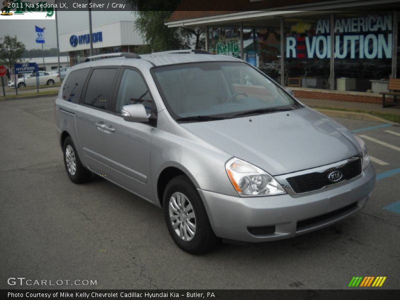 Clear Silver / Gray 2011 Kia Sedona LX