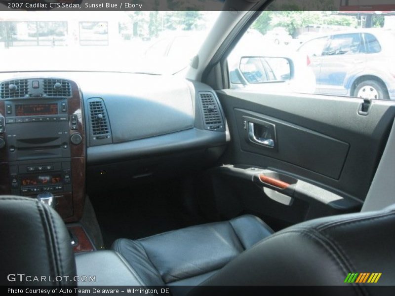 Sunset Blue / Ebony 2007 Cadillac CTS Sedan