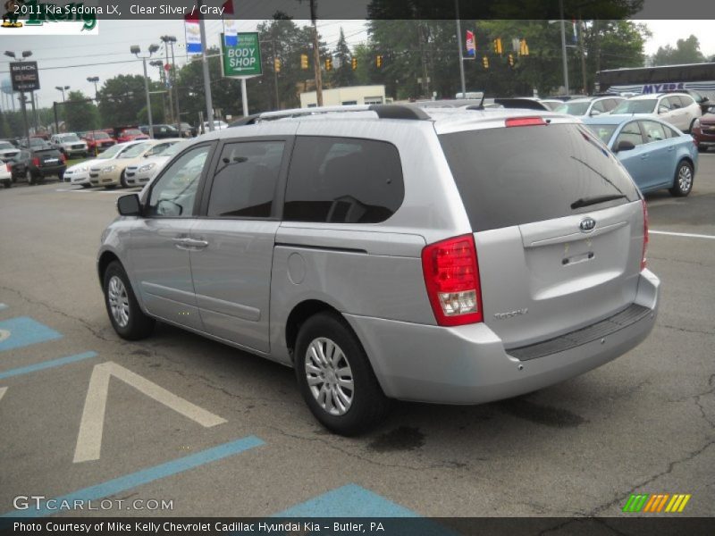 Clear Silver / Gray 2011 Kia Sedona LX