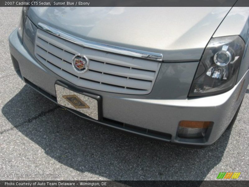 Sunset Blue / Ebony 2007 Cadillac CTS Sedan