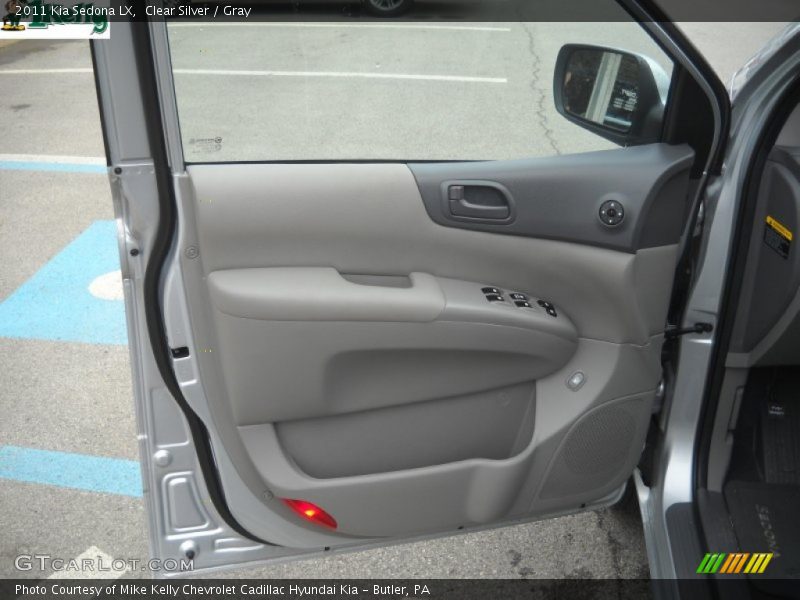 Clear Silver / Gray 2011 Kia Sedona LX