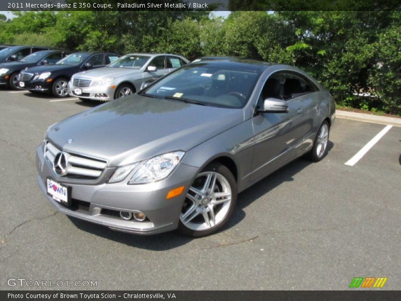 Palladium Silver Metallic / Black 2011 Mercedes-Benz E 350 Coupe