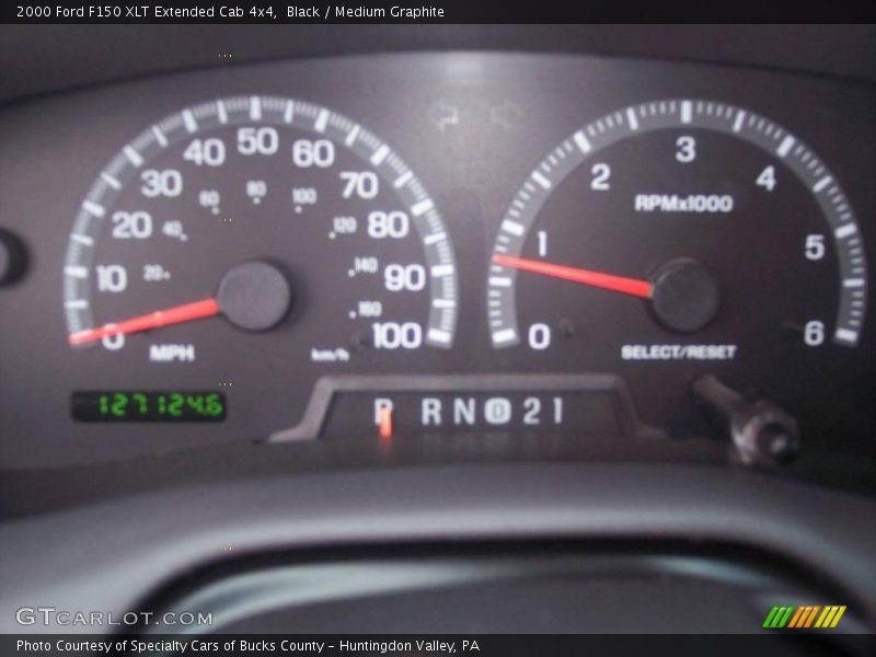 Black / Medium Graphite 2000 Ford F150 XLT Extended Cab 4x4