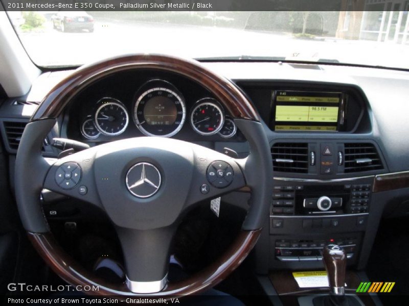 Palladium Silver Metallic / Black 2011 Mercedes-Benz E 350 Coupe