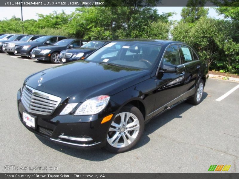 Black / Black 2011 Mercedes-Benz E 350 4Matic Sedan