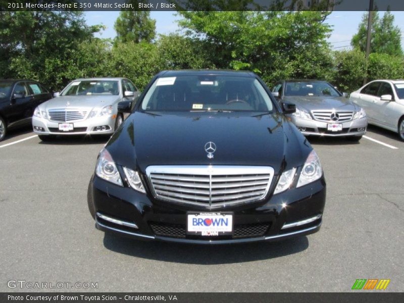 Black / Black 2011 Mercedes-Benz E 350 4Matic Sedan