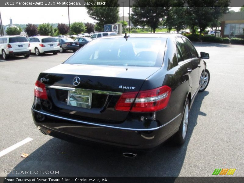 Black / Black 2011 Mercedes-Benz E 350 4Matic Sedan