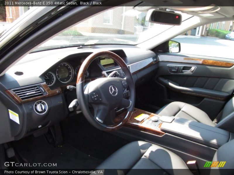 Black / Black 2011 Mercedes-Benz E 350 4Matic Sedan