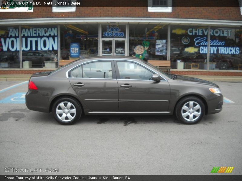 Metal Bronze / Beige 2009 Kia Optima LX