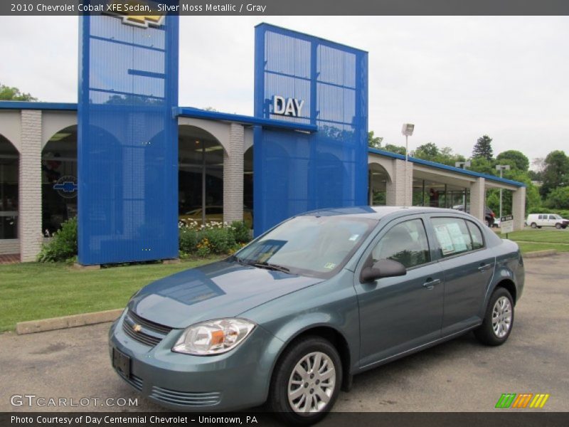 Silver Moss Metallic / Gray 2010 Chevrolet Cobalt XFE Sedan