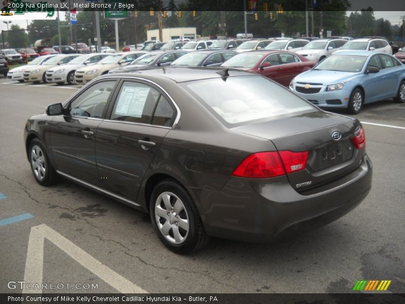 Metal Bronze / Beige 2009 Kia Optima LX