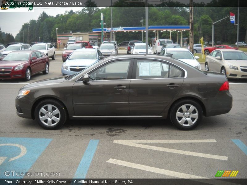 Metal Bronze / Beige 2009 Kia Optima LX
