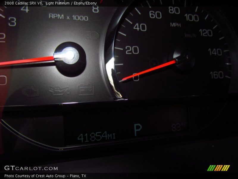 Light Platinum / Ebony/Ebony 2008 Cadillac SRX V6