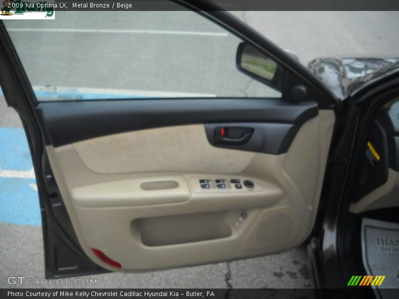 Metal Bronze / Beige 2009 Kia Optima LX