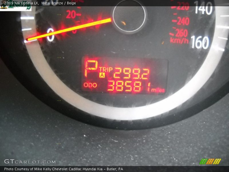 Metal Bronze / Beige 2009 Kia Optima LX