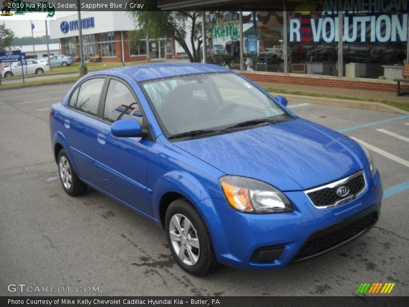 Sapphire Blue / Gray 2010 Kia Rio LX Sedan