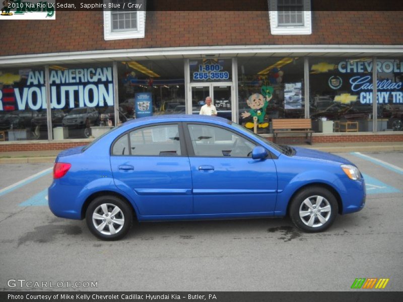 Sapphire Blue / Gray 2010 Kia Rio LX Sedan