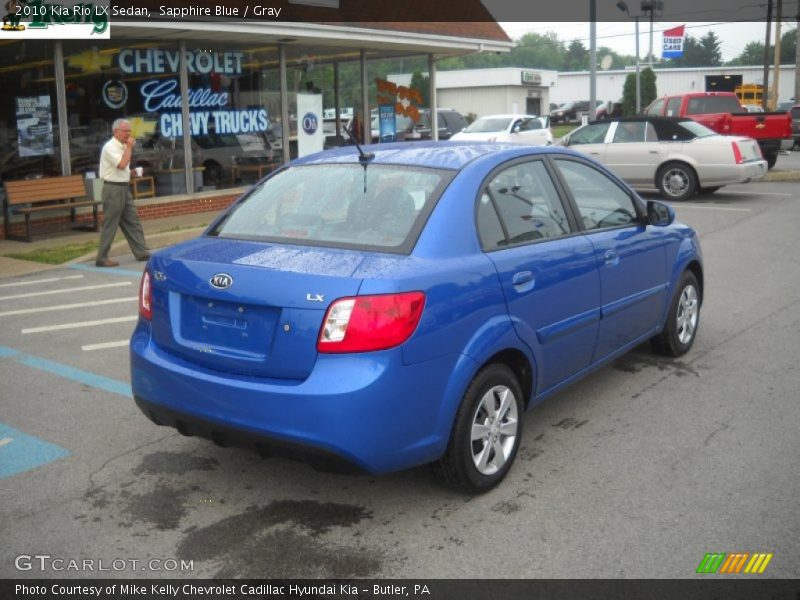Sapphire Blue / Gray 2010 Kia Rio LX Sedan