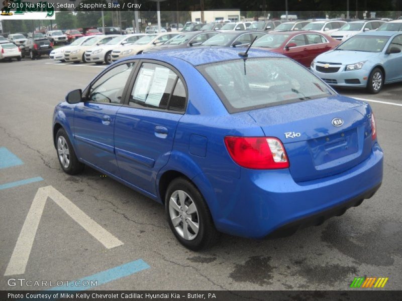 Sapphire Blue / Gray 2010 Kia Rio LX Sedan