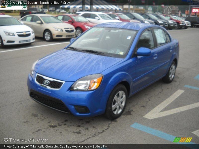 Sapphire Blue / Gray 2010 Kia Rio LX Sedan