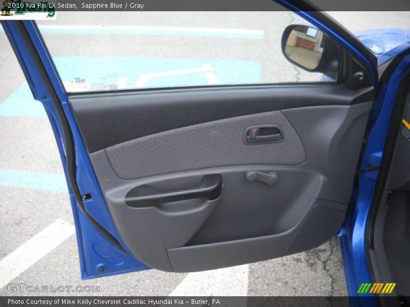 Sapphire Blue / Gray 2010 Kia Rio LX Sedan