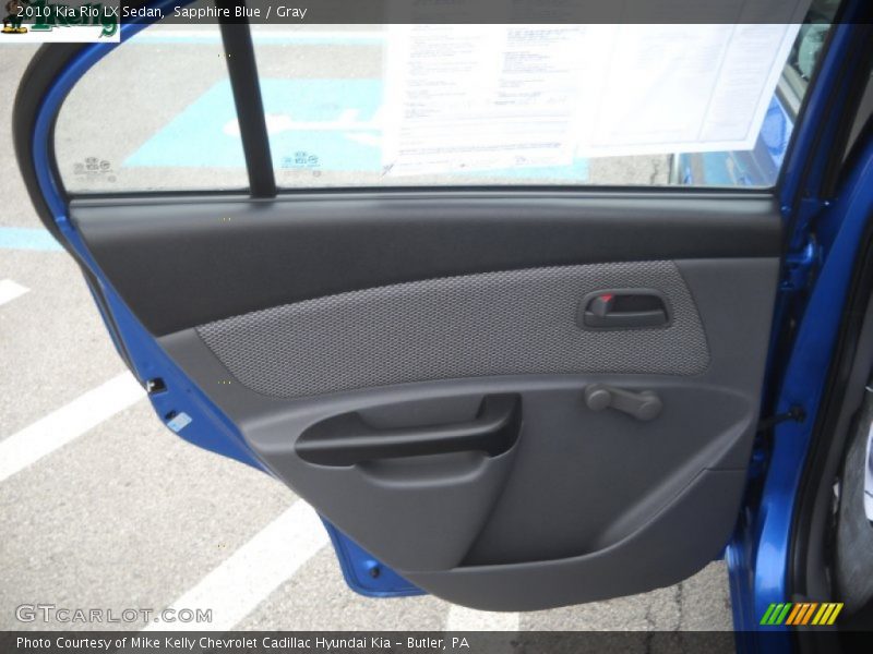 Sapphire Blue / Gray 2010 Kia Rio LX Sedan