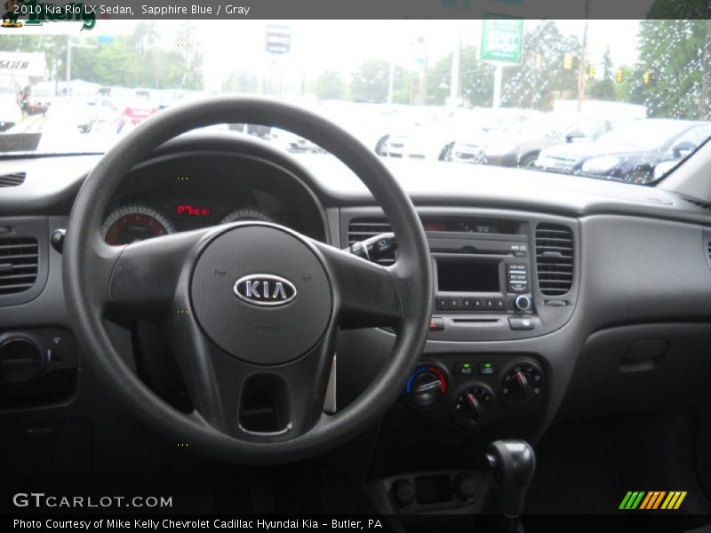 Sapphire Blue / Gray 2010 Kia Rio LX Sedan