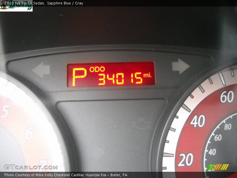 Sapphire Blue / Gray 2010 Kia Rio LX Sedan