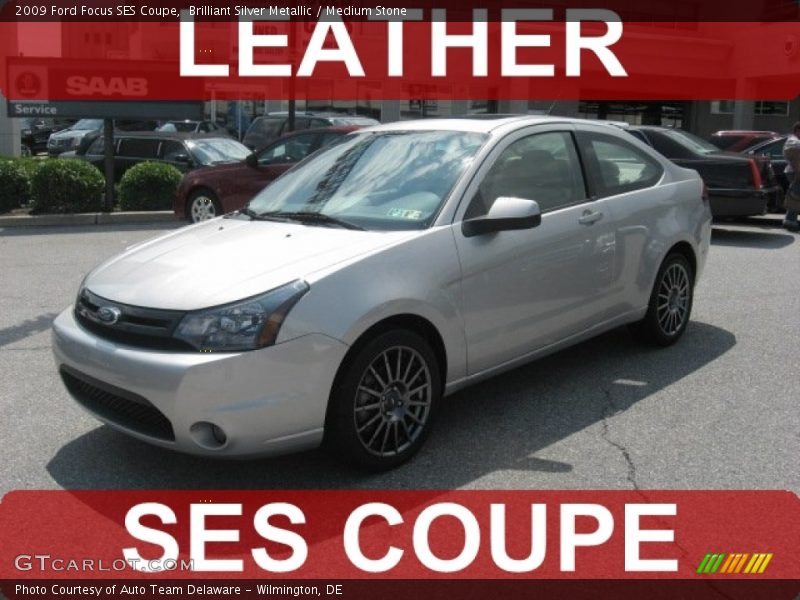 Brilliant Silver Metallic / Medium Stone 2009 Ford Focus SES Coupe