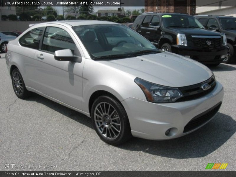 Brilliant Silver Metallic / Medium Stone 2009 Ford Focus SES Coupe