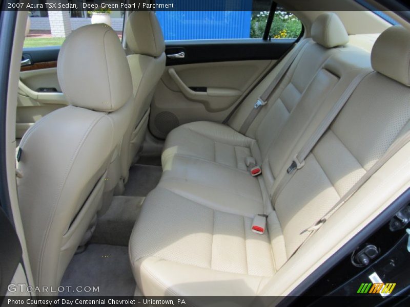 Deep Green Pearl / Parchment 2007 Acura TSX Sedan