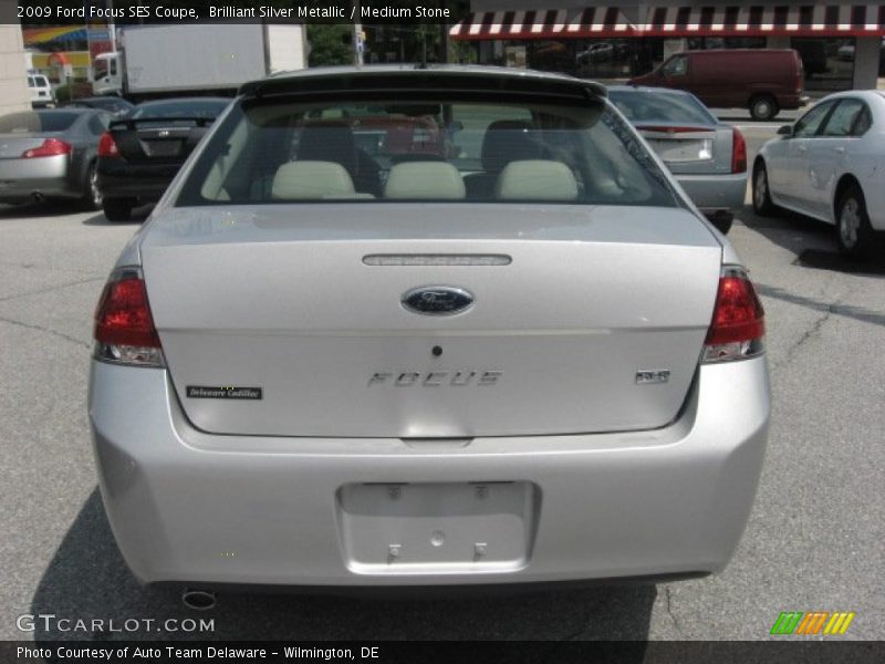 Brilliant Silver Metallic / Medium Stone 2009 Ford Focus SES Coupe