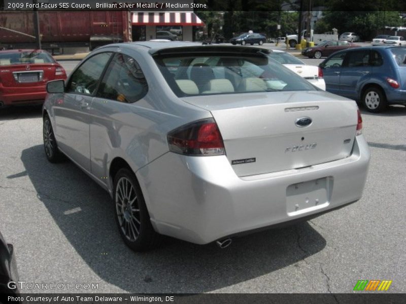 Brilliant Silver Metallic / Medium Stone 2009 Ford Focus SES Coupe