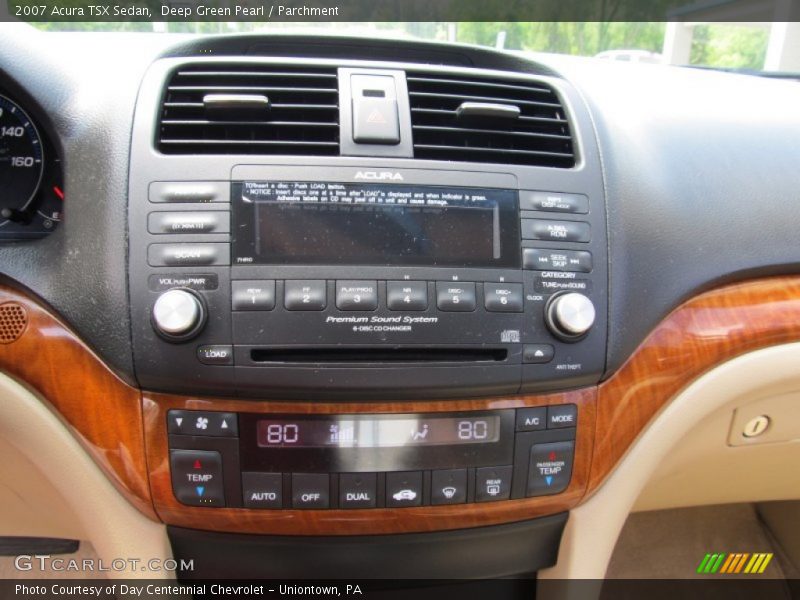 Deep Green Pearl / Parchment 2007 Acura TSX Sedan