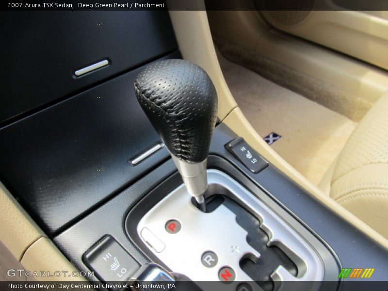 Deep Green Pearl / Parchment 2007 Acura TSX Sedan