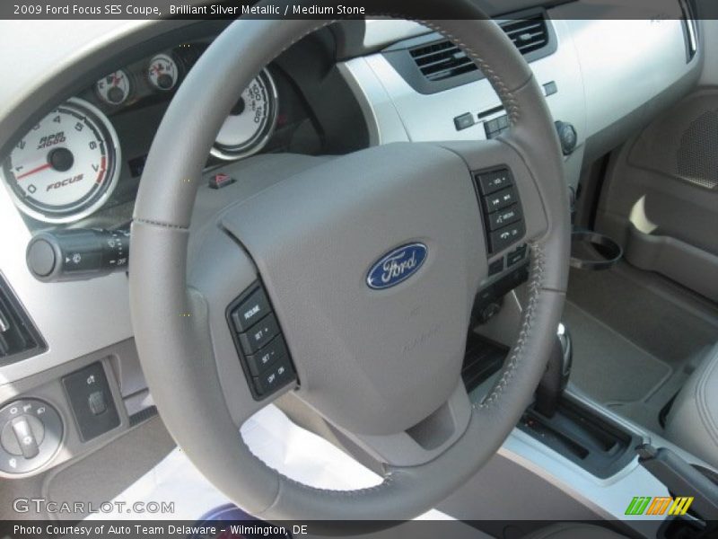 Brilliant Silver Metallic / Medium Stone 2009 Ford Focus SES Coupe