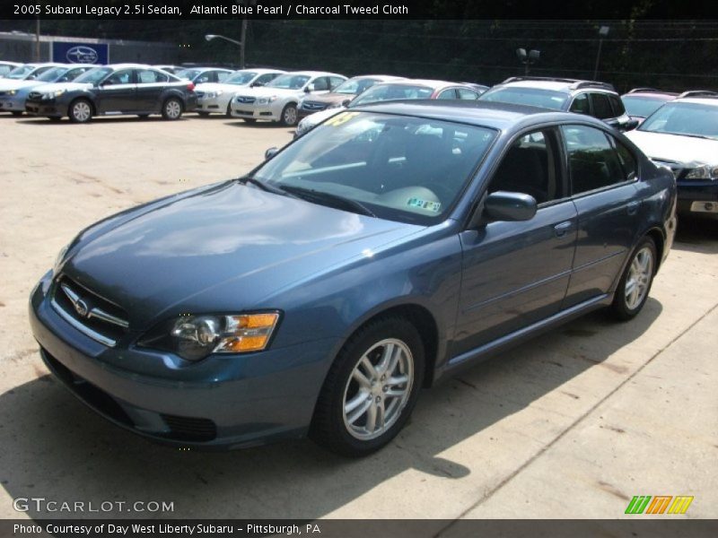 Atlantic Blue Pearl / Charcoal Tweed Cloth 2005 Subaru Legacy 2.5i Sedan