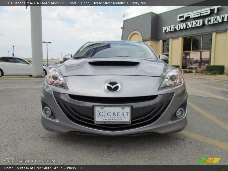 Liquid Silver Metallic / Black/Red 2010 Mazda MAZDA3 MAZDASPEED3 Sport 5 Door