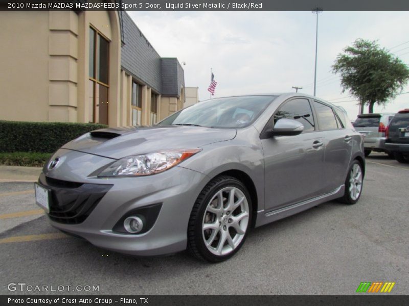 Liquid Silver Metallic / Black/Red 2010 Mazda MAZDA3 MAZDASPEED3 Sport 5 Door