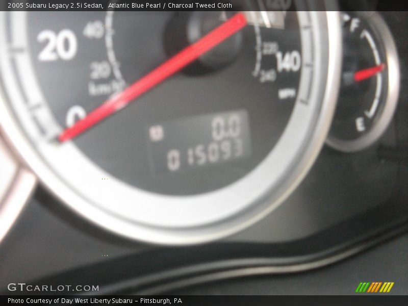 Atlantic Blue Pearl / Charcoal Tweed Cloth 2005 Subaru Legacy 2.5i Sedan