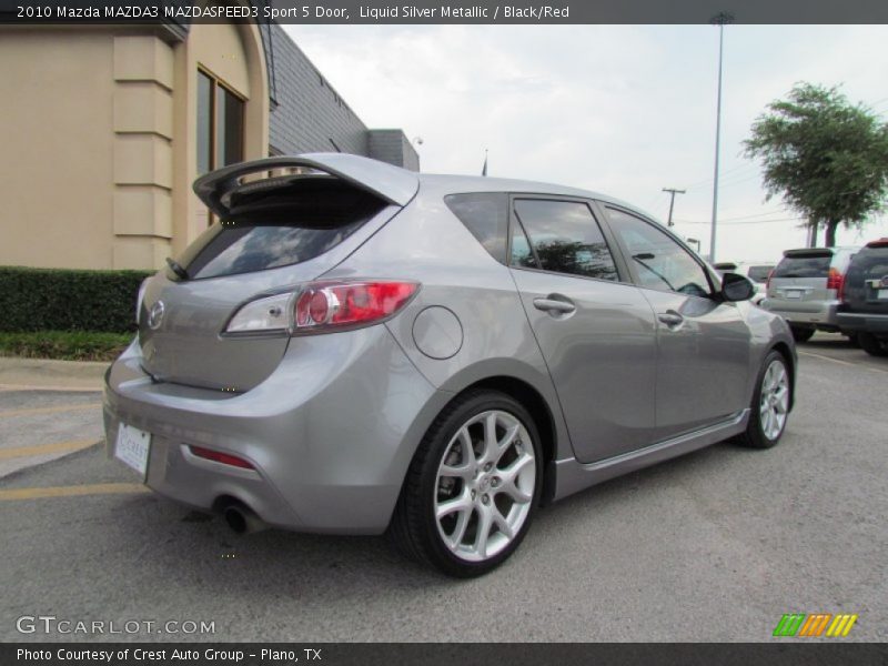 Liquid Silver Metallic / Black/Red 2010 Mazda MAZDA3 MAZDASPEED3 Sport 5 Door